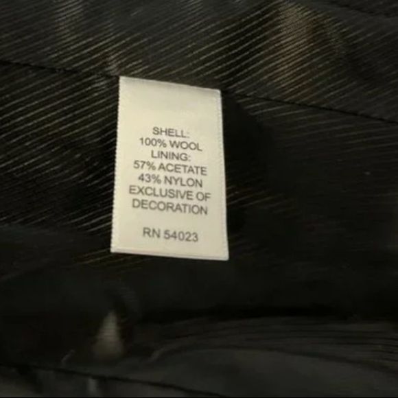 Banana Republic Black/Tan Wool Houndstooth Lined Jacket, Blazer | Sz Petite Med - Picture 5 of 6